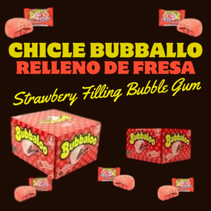 Chicle Bubbaloo  Relleno de Fresa